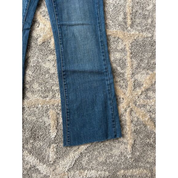 DKNY jeans Times Square Flare cut off regular wash women's size 30 - Picture 2 of 10